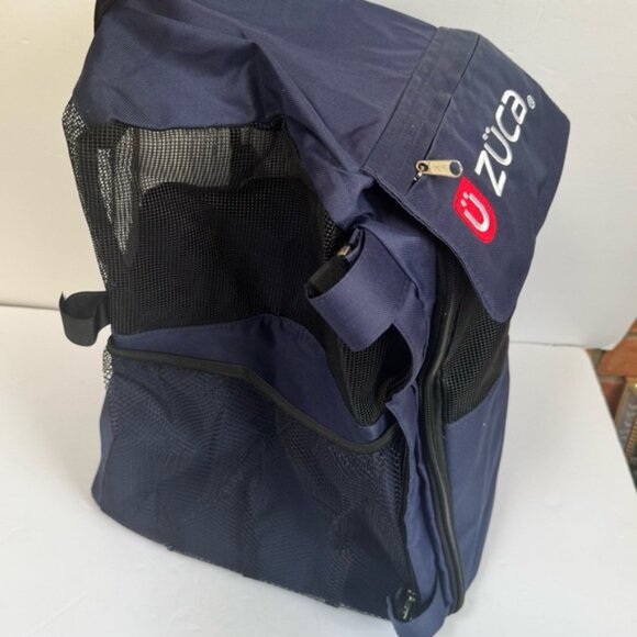 Zuca NEW Pet Carrier Bag Insert Travel Sport Blue Fabric Pockets Lightweight - Picture 4 of 16